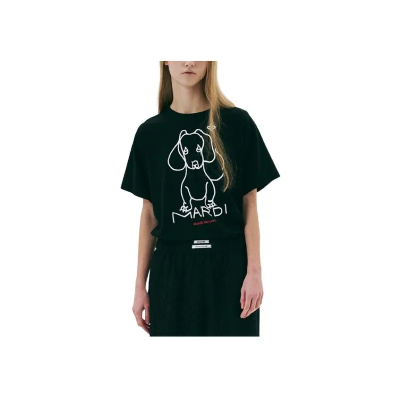 MARDI MERCREDI T Shirt Women's Black-0