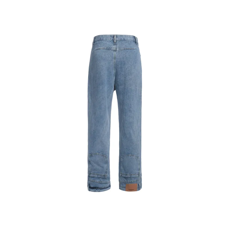 YearnObtainRainbow Jeans Unisex Blue-1