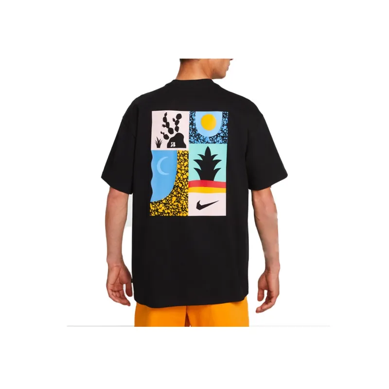 Nike T Shirts Men Black-2