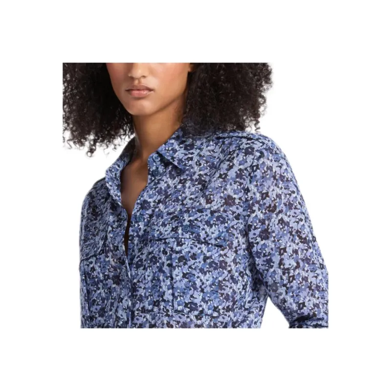 MICHAEL KORS MMK SS24 Shirt Women's Dark Blue-2