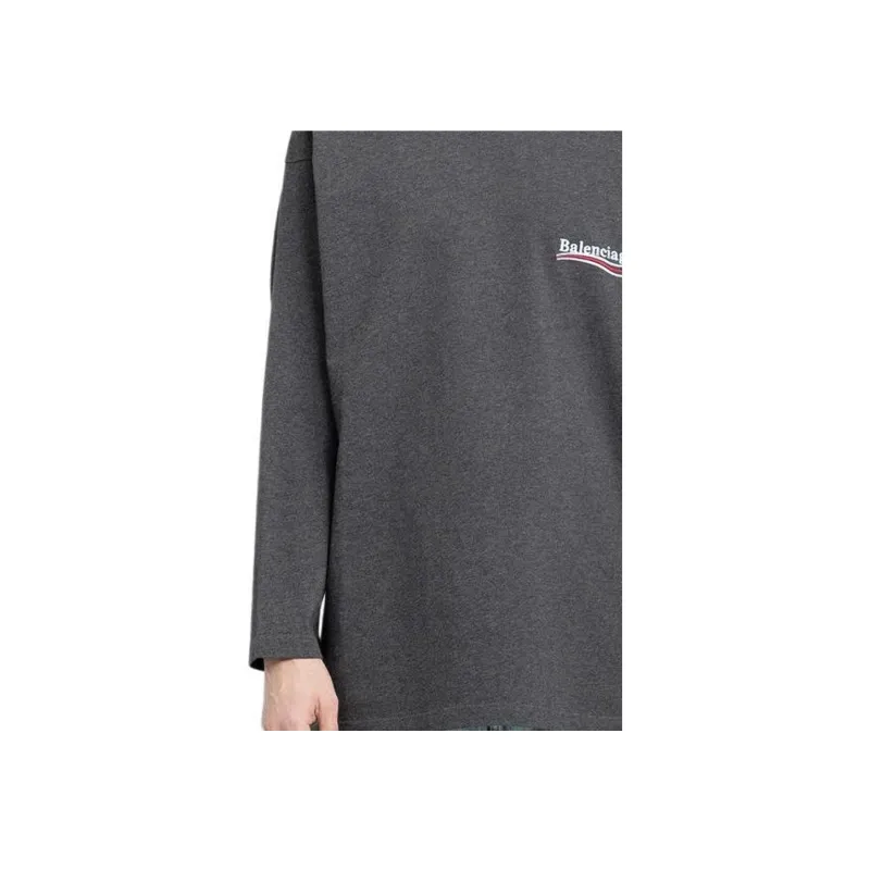Balenciaga Logo Embroidered Long-Sleeve T-Shirt-3
