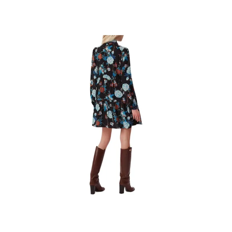 DVF Diane Von Furstenberg Long-Sleeved Dresses Women's Black-3
