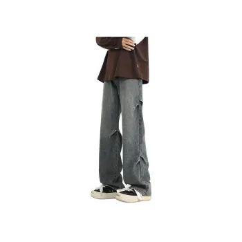 PAINT STAIN Jeans Unisex Dark Purple