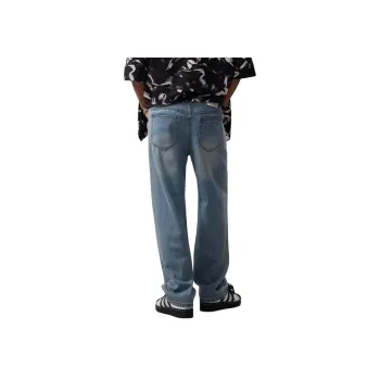 SONGS ALONG Jeans Unisex Light Blue