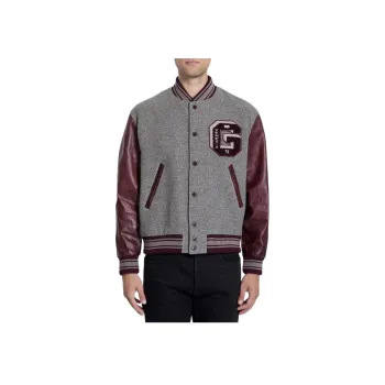 Golden Goose Deluxe Brand Logo Patch Panelled Varsity Jacket