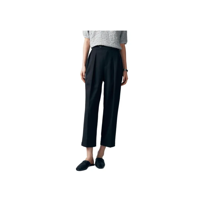 CHUMIAN Casual Pants Women's Black-1