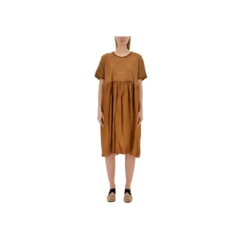UMA WANG Short Sleeved Dress Women's Brown