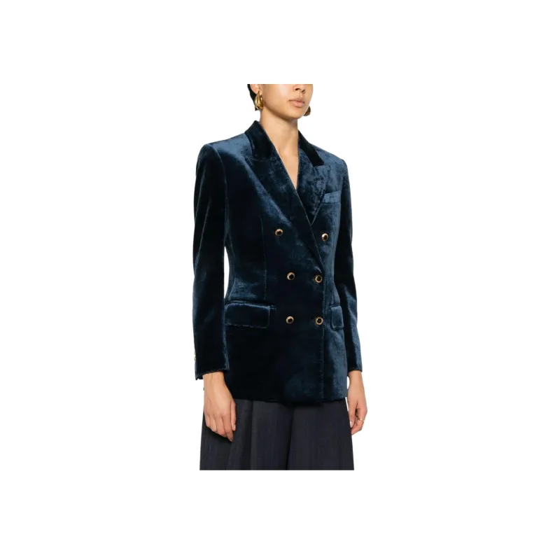 TOM FORD Velvet Double breasted Blazer-3