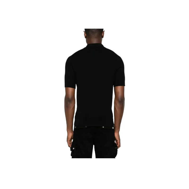 BALMAIN Short sleeve Merino Polo Shirt-1