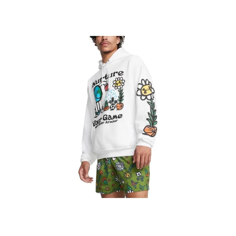 Under Armour Icon UA Fleece Nurture Your Game Sweatshirt Men's White-1