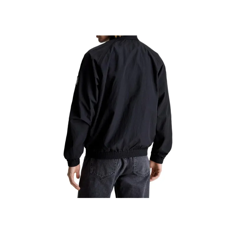 Calvin Klein Zip up Crinkled Bomber Jacket-2