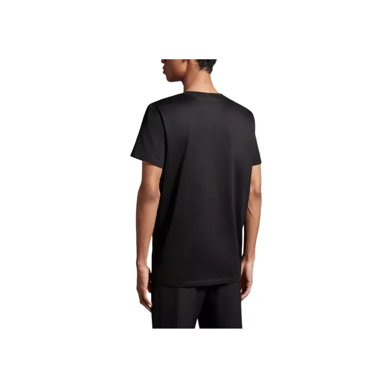 Moncler Double Logo Embroidered Crewneck T Shirt-4