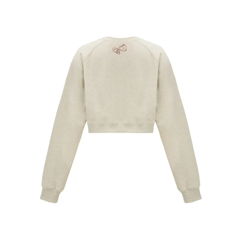 NNOVA Sweatshirt Women's White Heather Gray-1