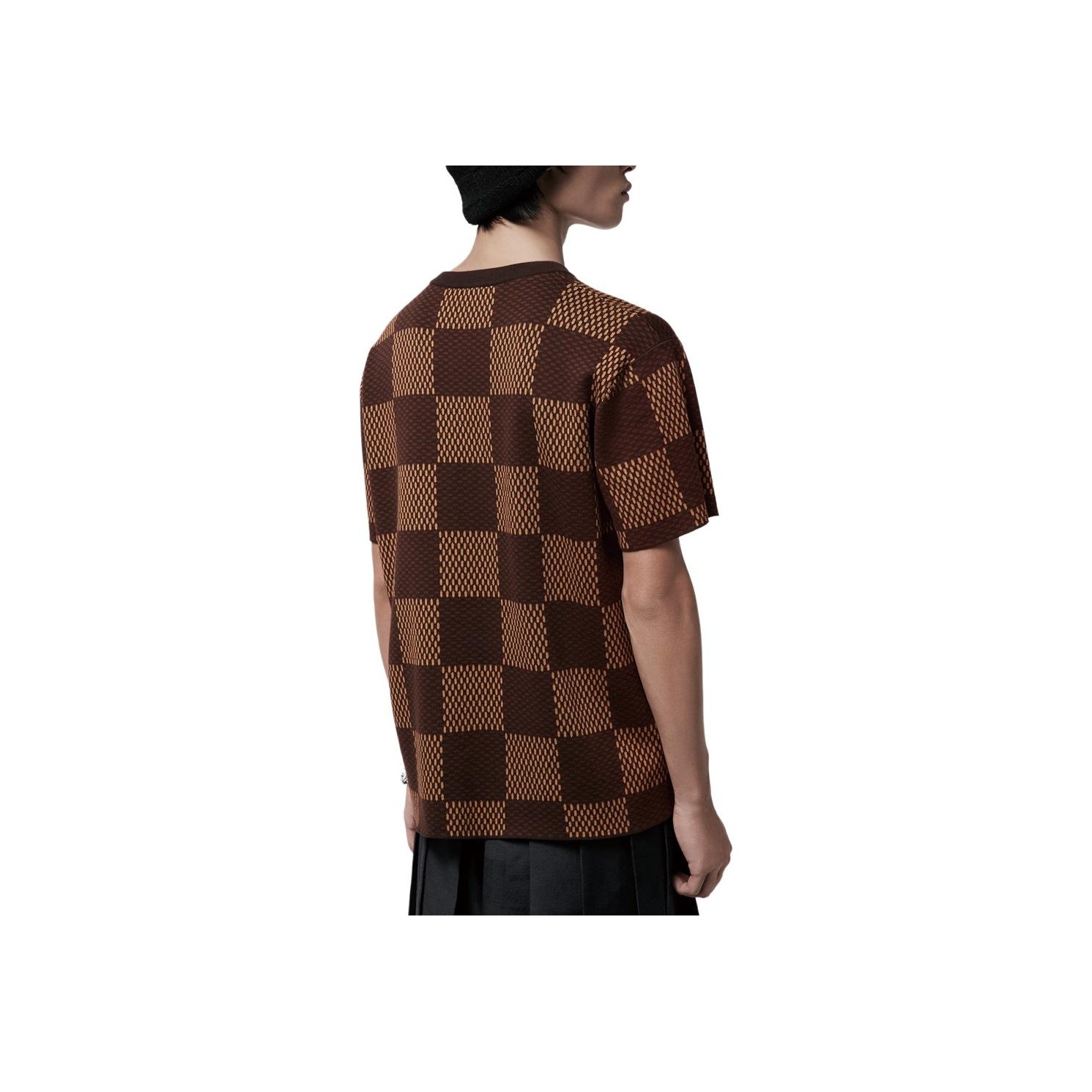 オールシーズン着用【Loius Vuitton】刺繍コットンクルーネック louis-vuitton-damier-signature