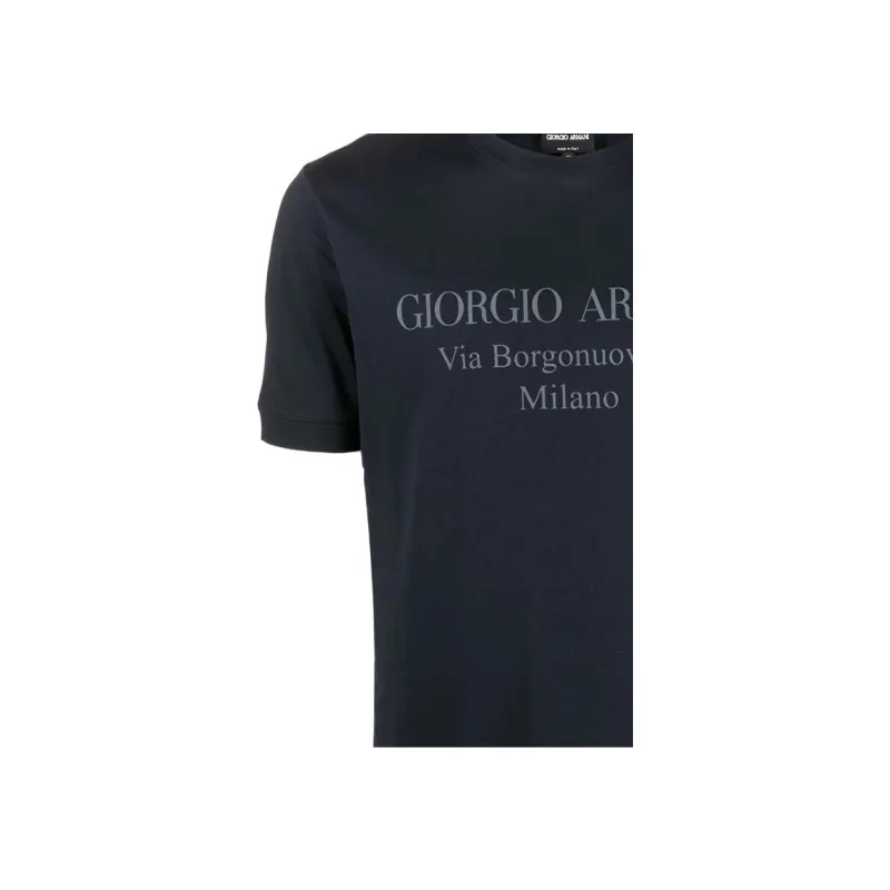 GIORGIO ARMANI Logo Print Crewneck T Shirt-4