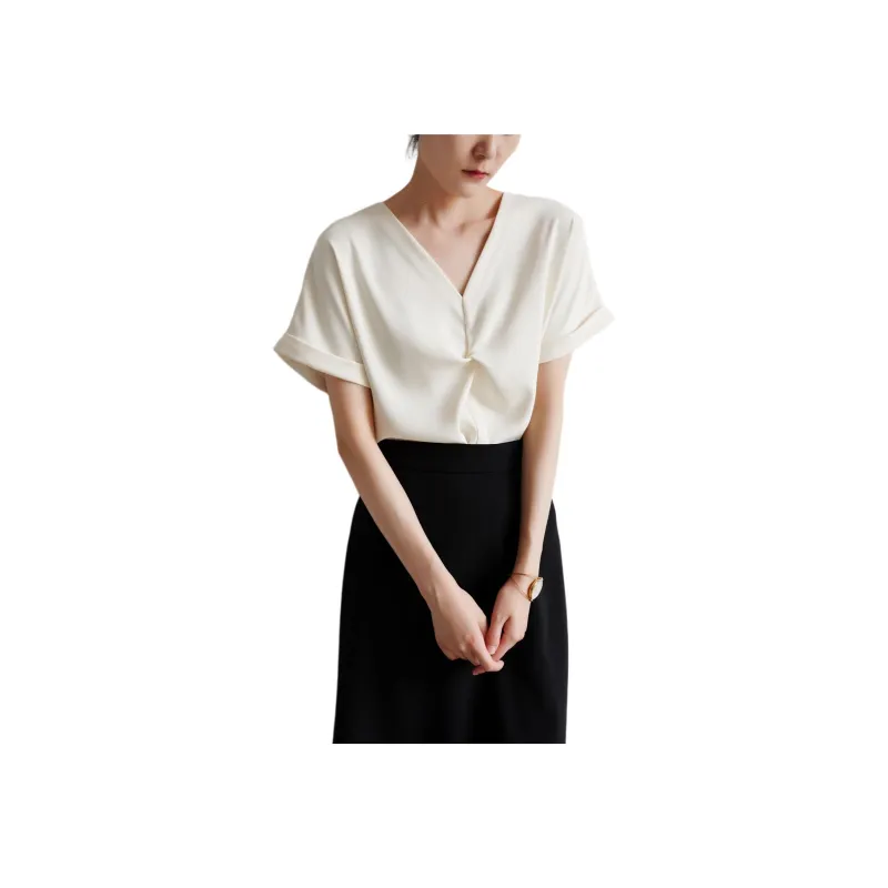 SHALLOW STREAMS Shirt Women's Beige Apricot-1