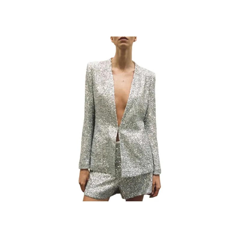 ZARA Halloween Limited Edition Series Business Suit Women's Gray-2