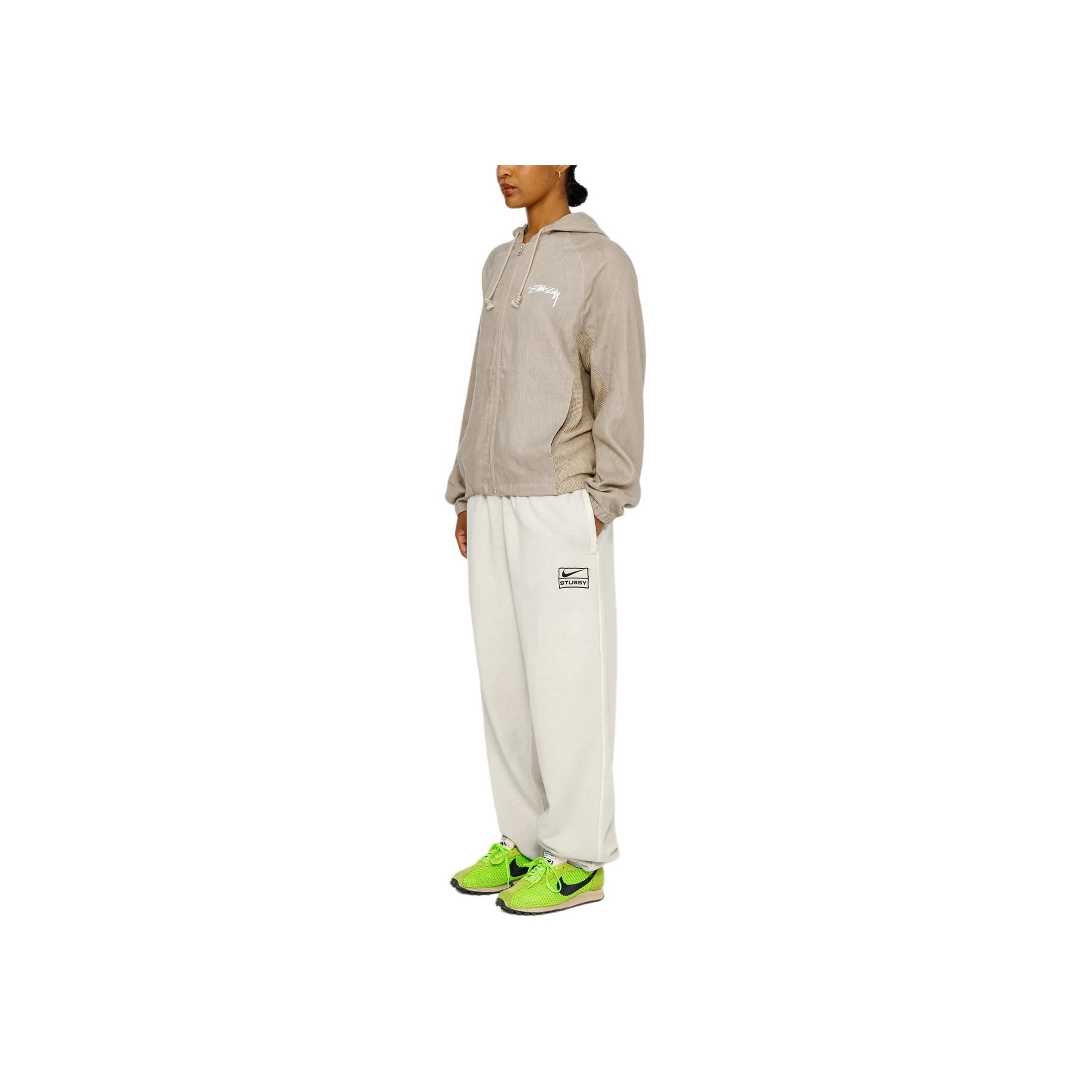 Nike Stussy Jackets Unisex Beige - POIZON