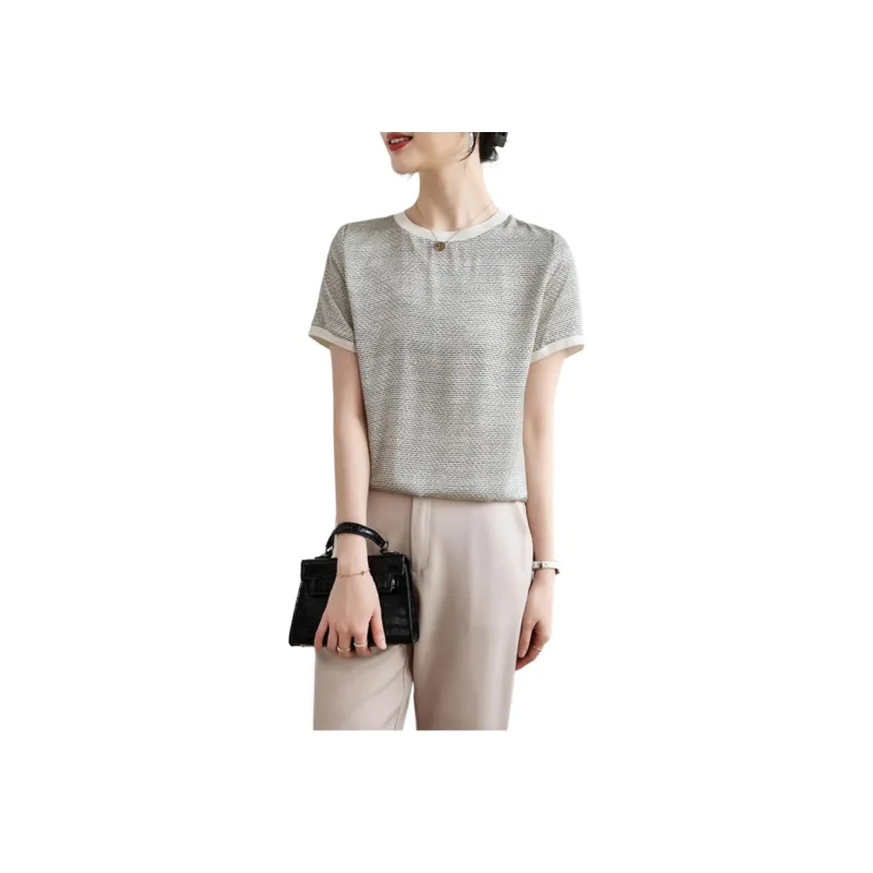 Yi Mengyuan Silk Shirt Women's Image Color-0