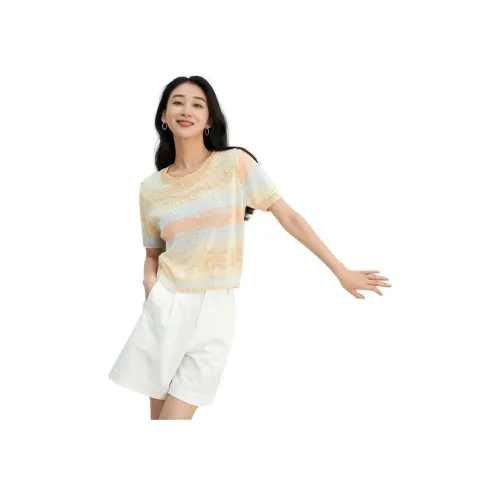 XIRAN 여성 티셔츠