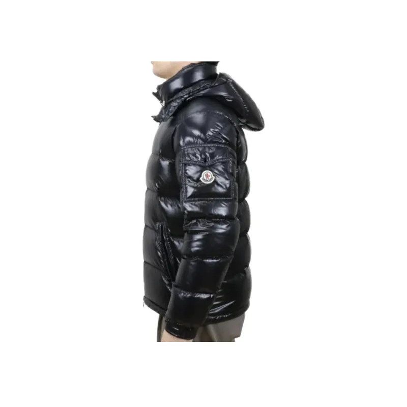 Moncler Maya Hooded Puffer Shiny Jacket-6
