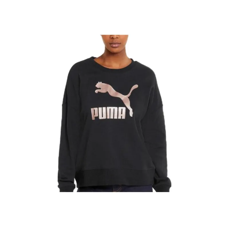 PUMA Sweatshirts Women's Black-2