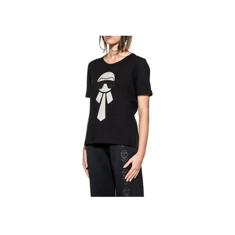 FENDI X Karl Lagerfeld T Shirt 'Black'-4
