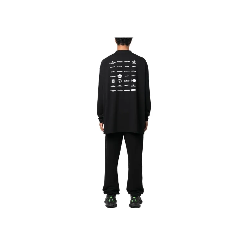 Balenciaga SS23 Sweatshirt Regular Fit Men's Black-2
