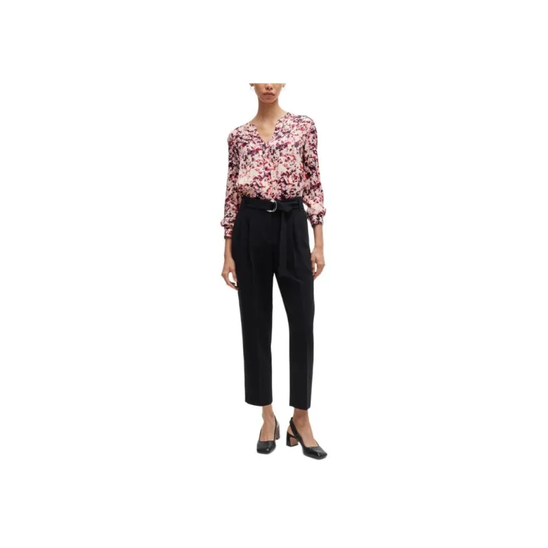 Boss Floral print Satin Shirt-1