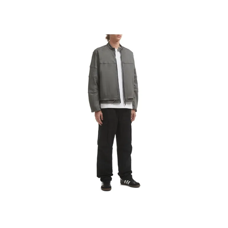 Izzue Band collar Cotton Jacket-7