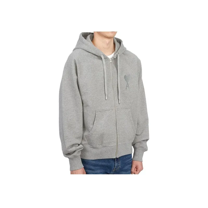 Ami Tonal Big Zip Hoodie-3