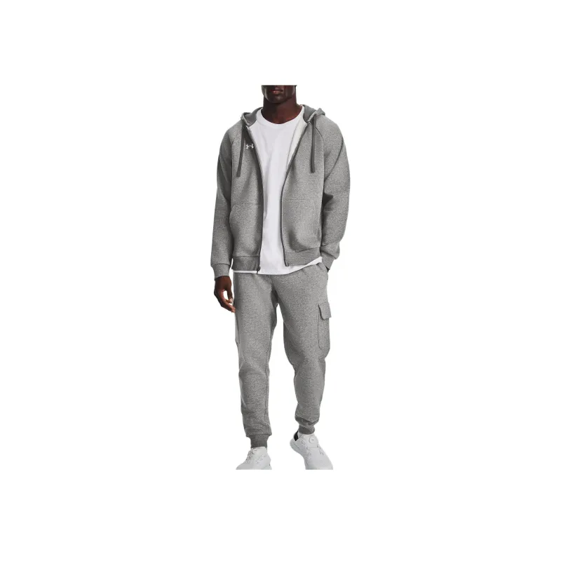Under Armour Rival Fleece Full-Zip Hoodie Sweatshirt Men's Gray-2
