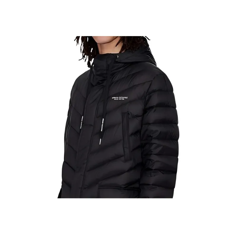 ARMANI EXCHANGE Logo print Padded Coat-2