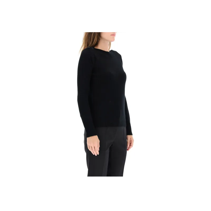 MaxMara Cashmere Sweater Women's Black-3