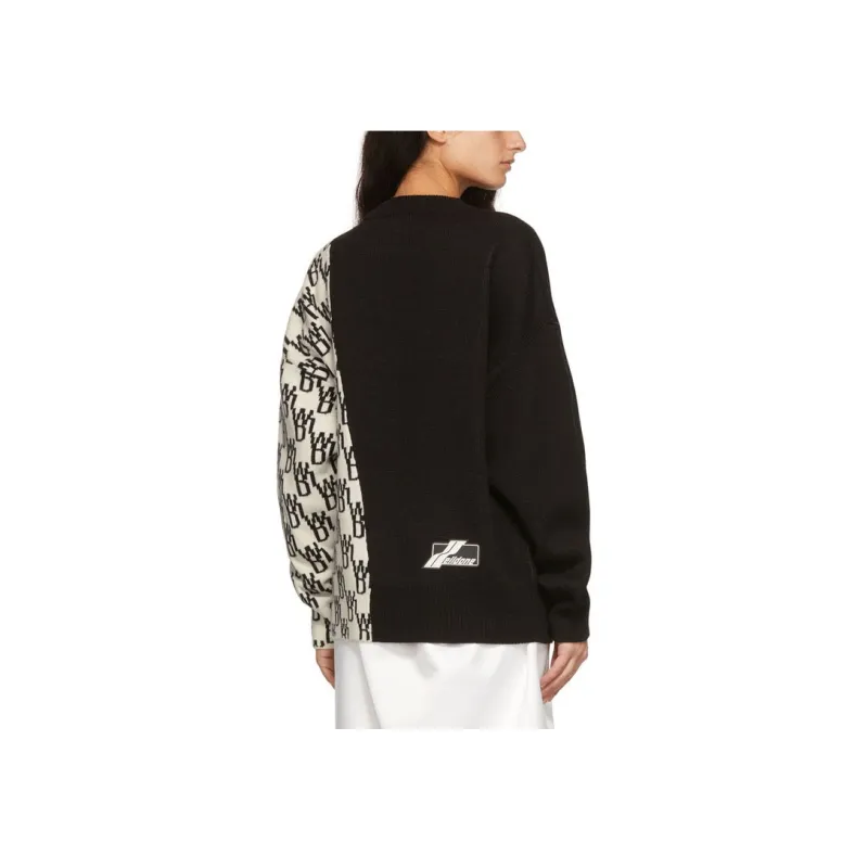 WE11DONE WD1 Graphic Mix Logo Sweater-4