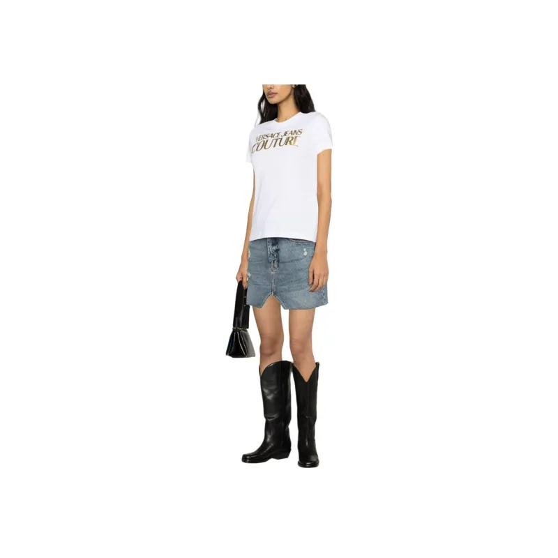 VERSACE JEANS Couture Logo print Cotton T shirt-3