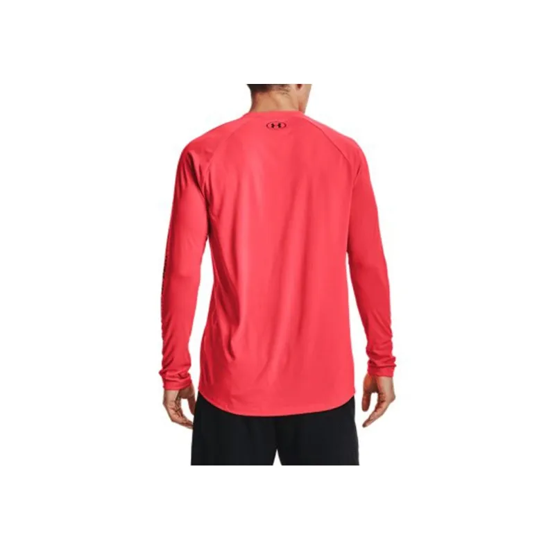 Under Armour Straight Long Sleeved T Shirt Men's Red-4