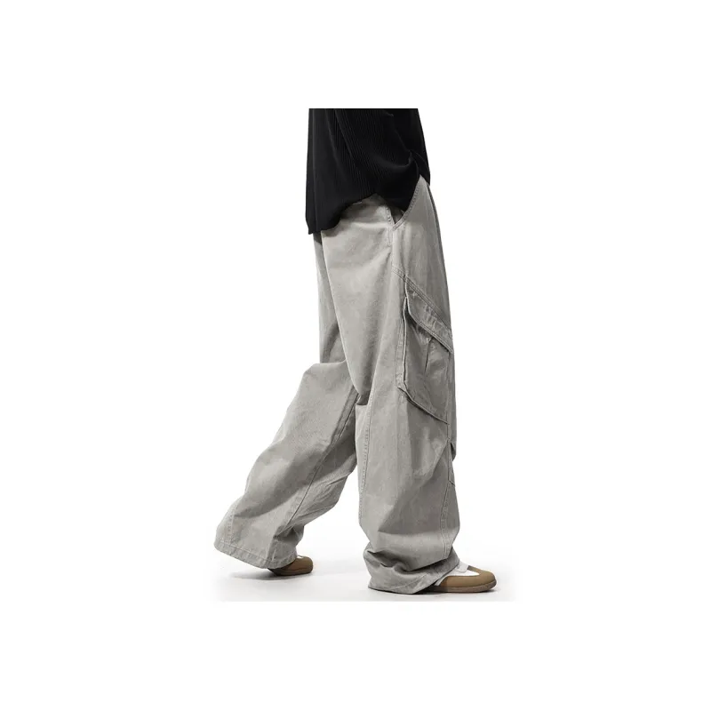 GTRG Casual Pants Unisex Smoke Gray-3