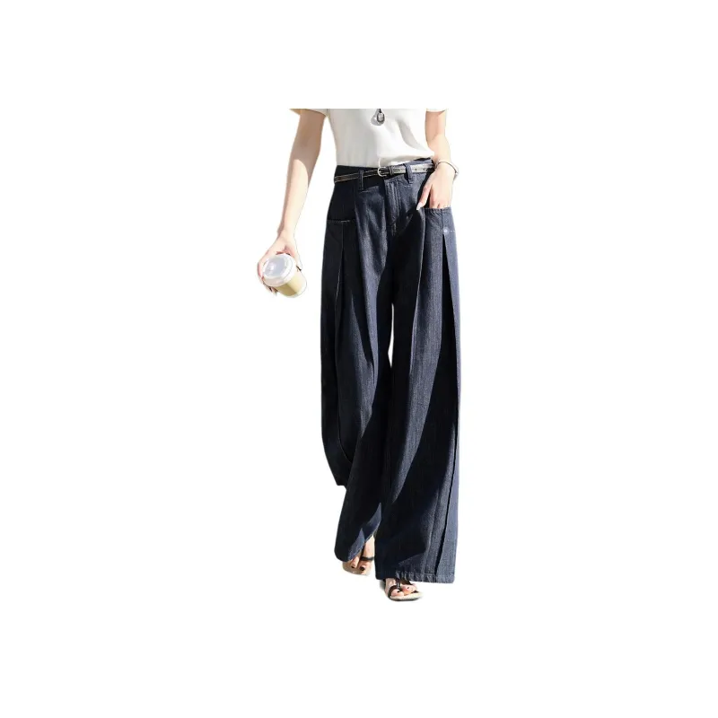 Mo Han Yi Mei Jeans Women's Blue-1