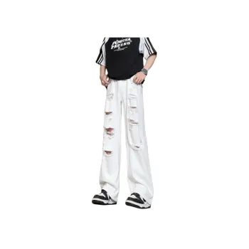 UPXIW Jeans Unisex White
