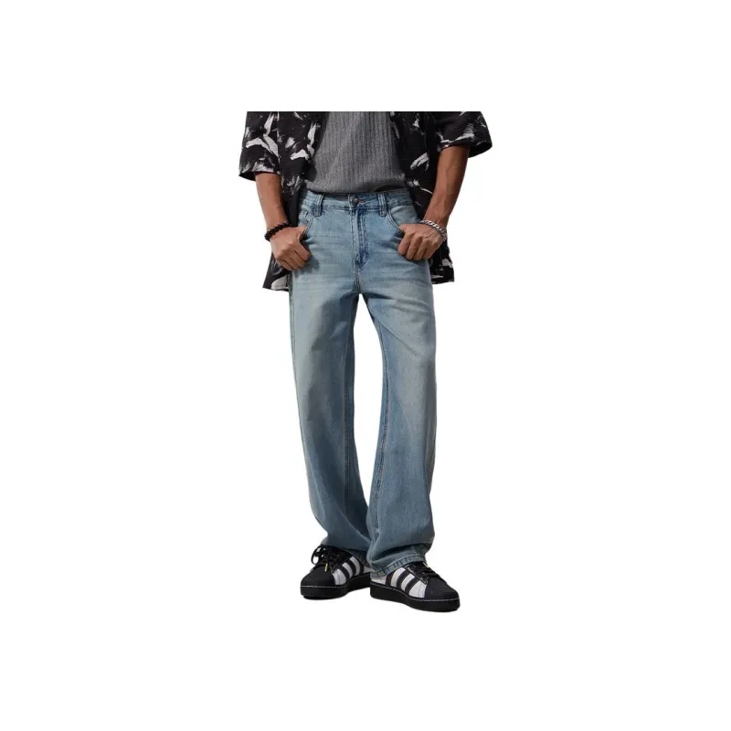 SONGS ALONG Jeans Unisex Light Blue-0