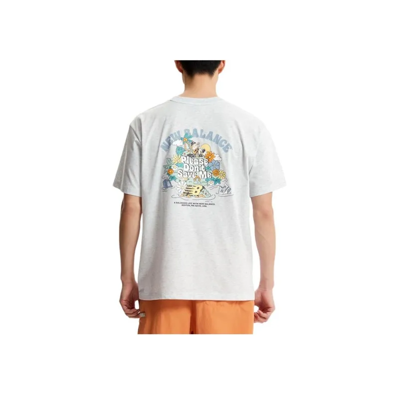 New Balance T Shirt Men's Light Gray-2