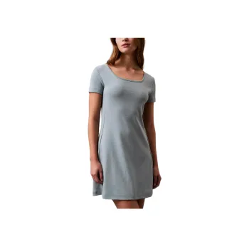 CALVIN KLEIN Short-Sleeved Dresses Women's Blue