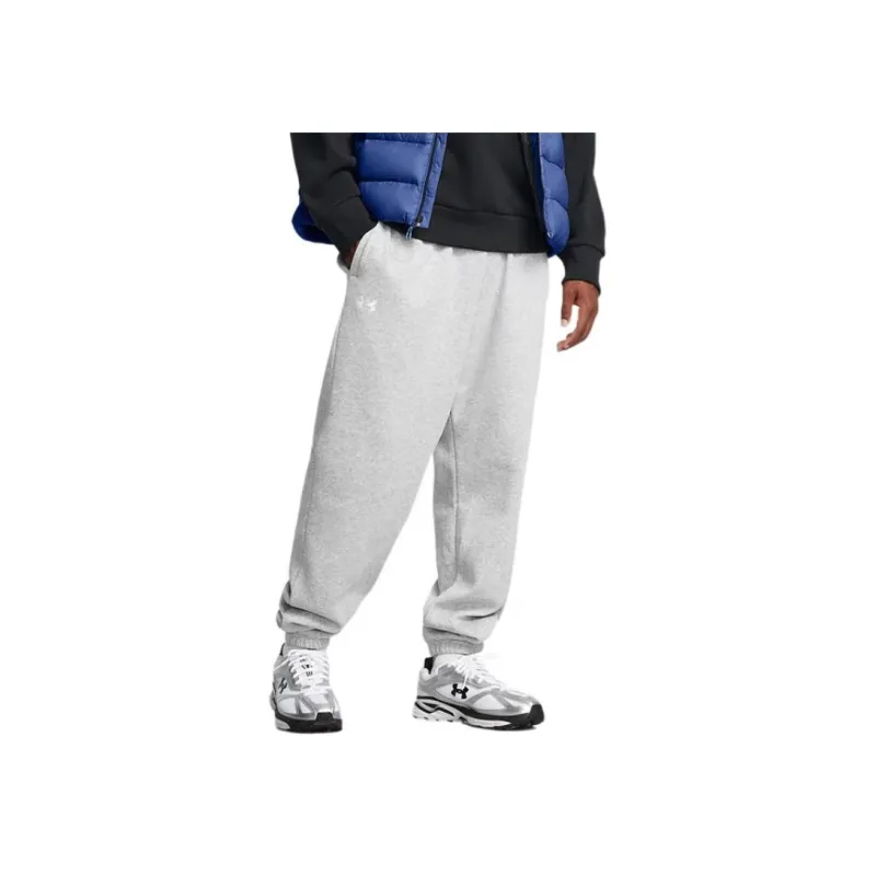 Under Armour Rival Fleece Puddle Pants Casual Pants Men's White Gray-2