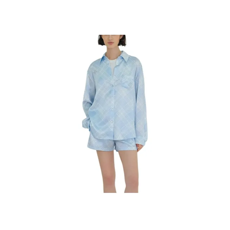 SILKY MIRACLE SS24 Pajama Pants Women's Blue-3