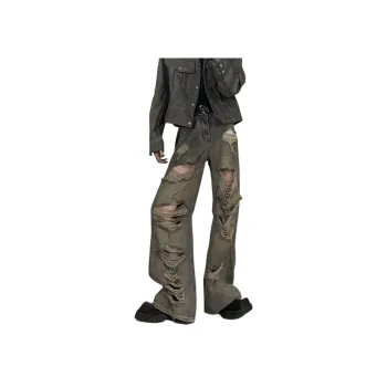 PAINT STAIN Jeans Unisex Yellow Mud