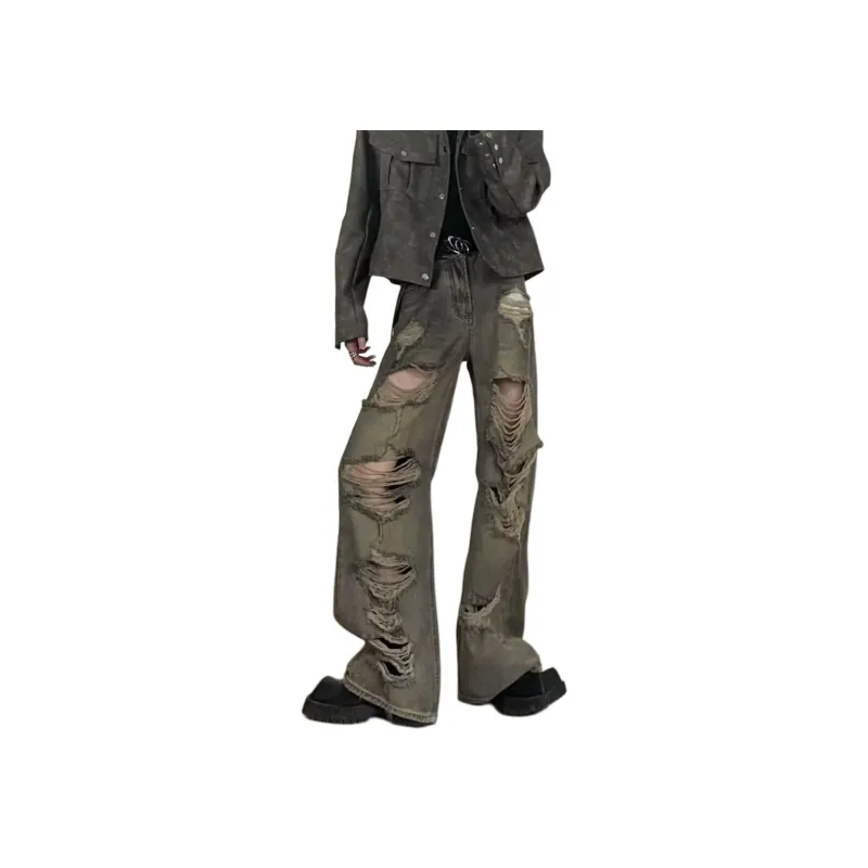 PAINT STAIN Jeans Unisex Yellow Mud-0