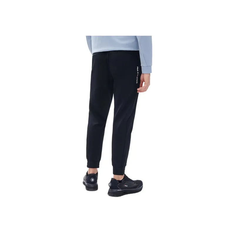 FILA Athletics Knitted Sweatpants Men's Pitch Black-4