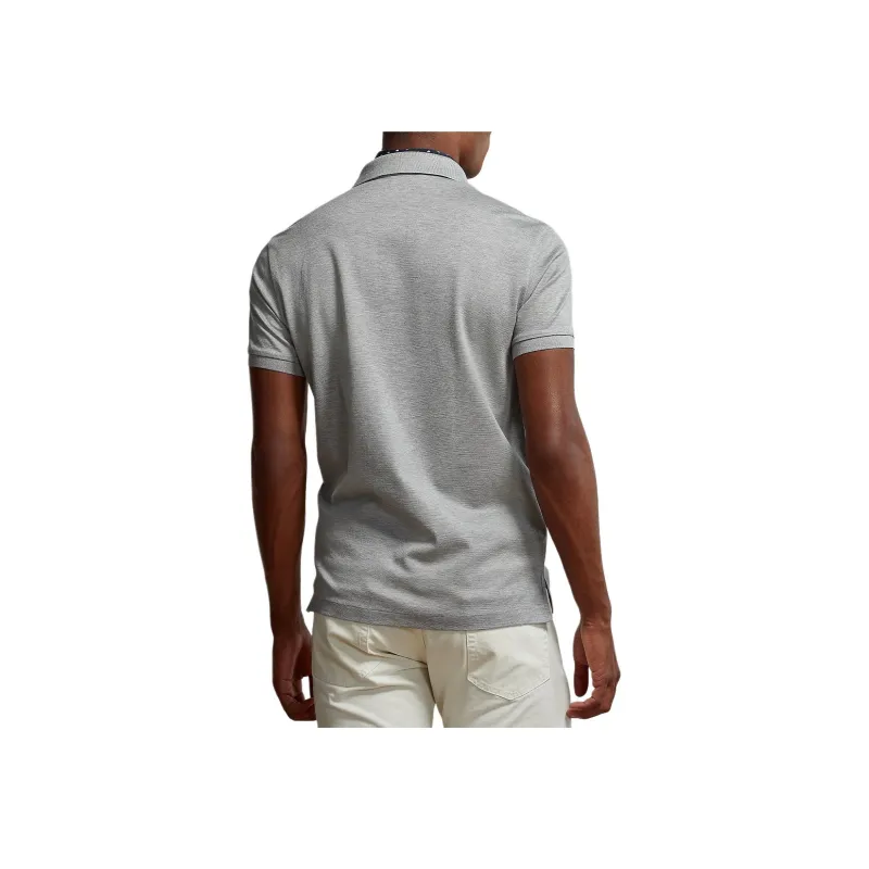Ralph Lauren Purple Label Polo Shirt Men's Light Heather Gray-1