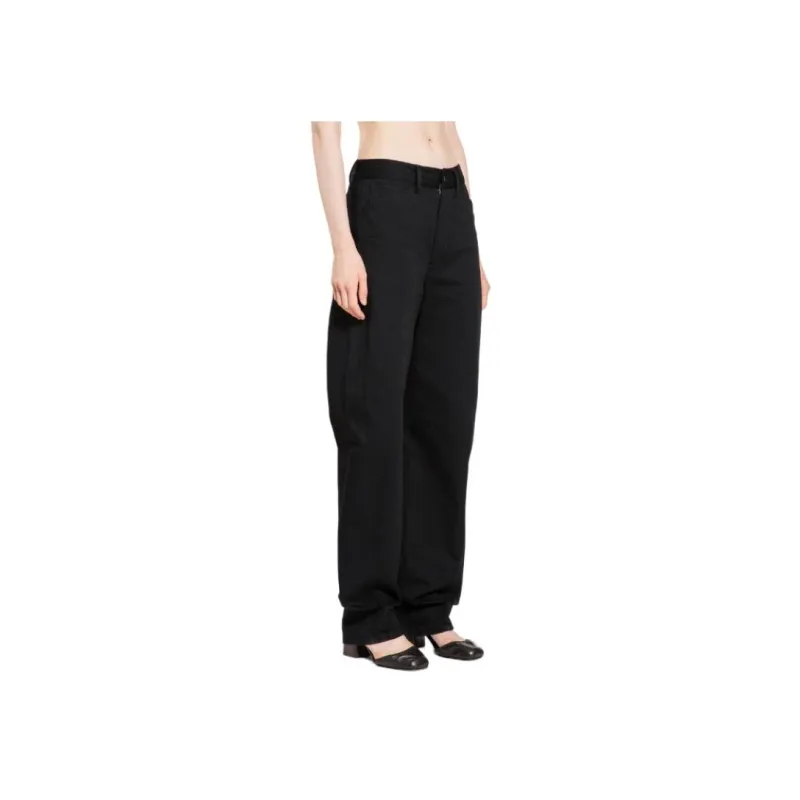 Lemaire 5 Pocket Twisted Pants 'Jet Black'-4